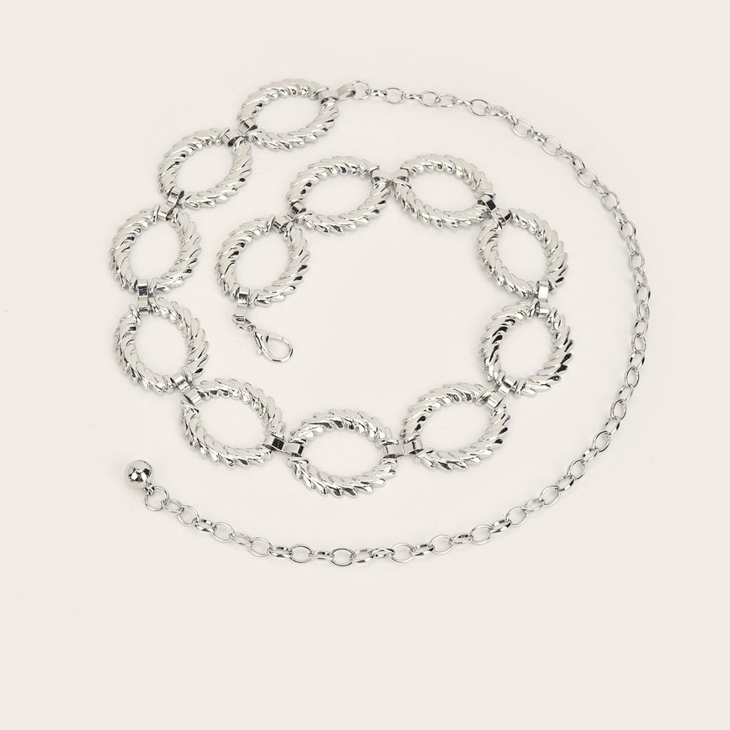 Leichter Luxus Retro Taillenkette Damen Nische Textur Retro Metall Gürtelkette Accessoires Retro
