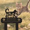 Animal Wrought Iron Floor Silhouette for Outdoor Courtyard and Lawn Decoration