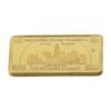 1pcs USA 100 Dollar Bullion 24k Gold Bar American Metal Coin Golden Bars USD With Gif