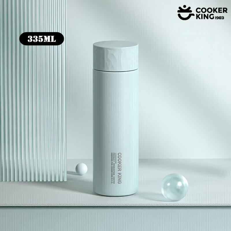 

COOKER KING 335ML Portable Thermos Cup 316/304 Stainless Steel+PP Mini Minimalist Style Insulated Cup Water Bottle Festival Gift 335ml синій