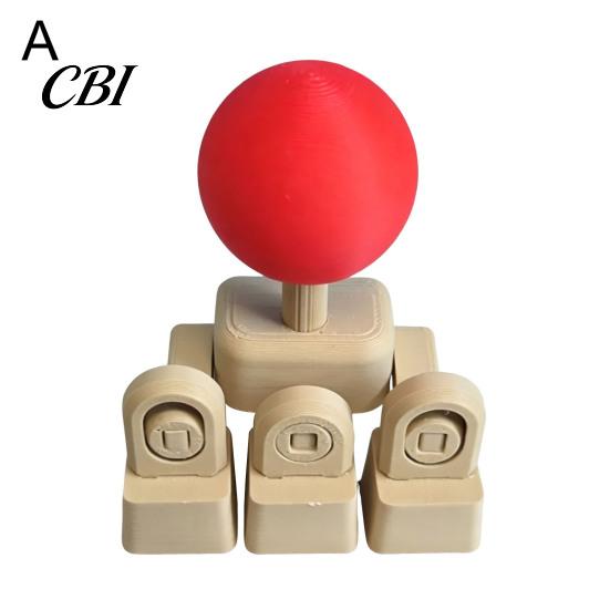 Arcade Joystick Tastenkappe Tastaturaufsatz, WASD Richtungstasten Mod Mechanischer Richtungscontroller für Kampfspiel, 4-Wege-Spiel