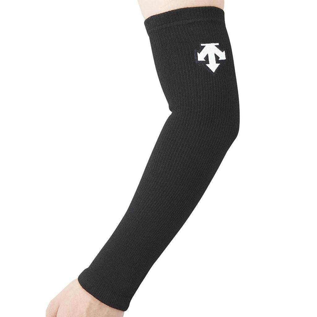 DESCENTE Volleyball Elbow Approximately 35cm Easy To Move Black Support, Padless, Long, In, Unisex, (DVB-8712B)