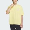 adidas Neo Vibe Collective Tee Alphabet Print Loose Sport Short Sleeve T-Shirt Unisex Tops Sand-Brown IA6745
