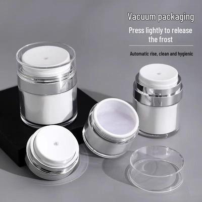 Portable Vacuum Press Pump for Cosmetics: Refillable Face Cream, Lotion, and Foundation Travel Bottle.