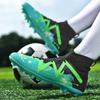 35-47 Botas de fútbol altas para hombres, zapatos de fútbol de cuero con clavos largos de gran tamaño, zapatos de fútbol para niños