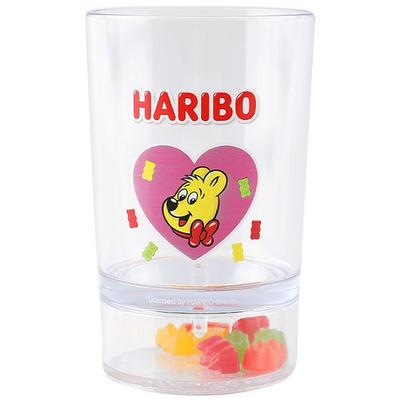 Haribo Goldbär Transparentbecher 200ml, pink, 1 Stück