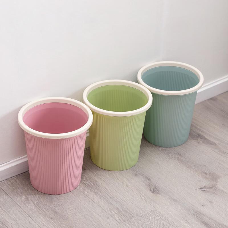 Miaoran Lidless Pressure Ring Trash Can 2-Pack