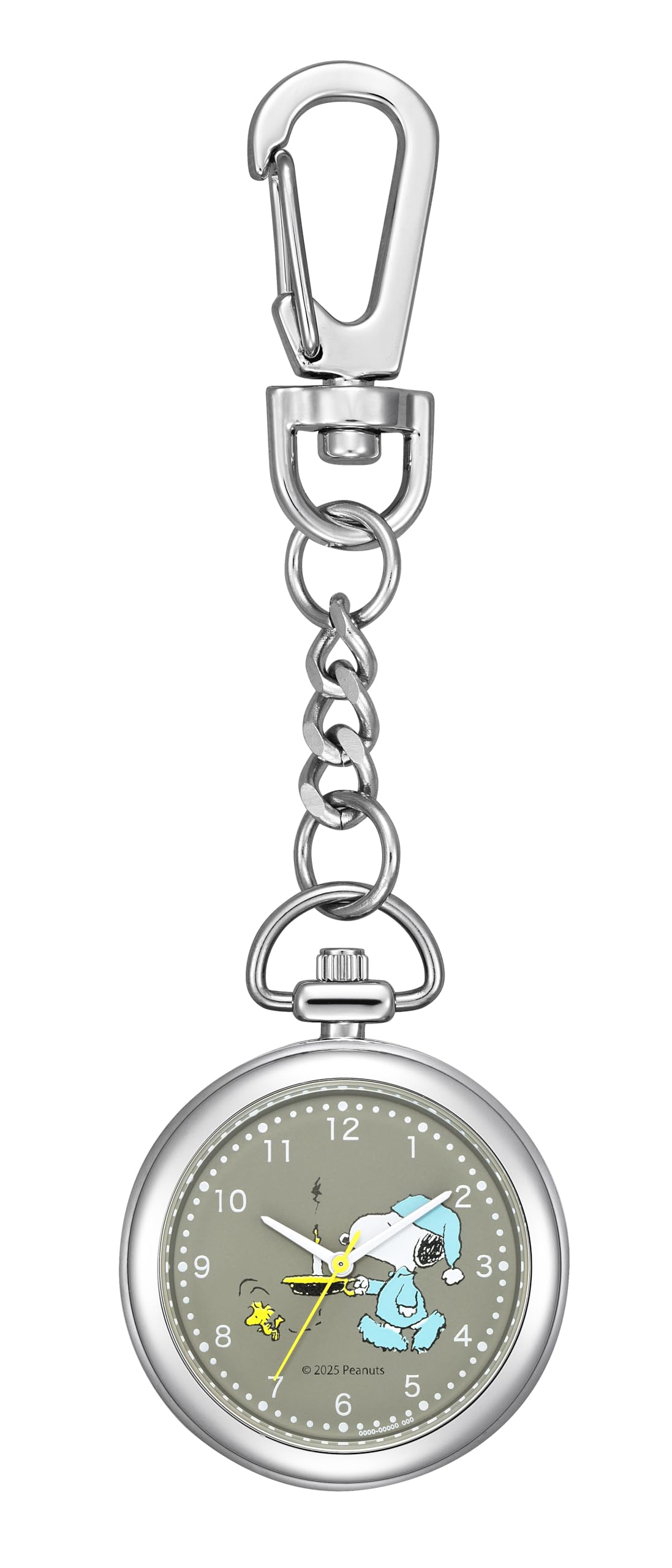 

Карманные часы Citizen Q&Q, Снупи, Водонепроницаемые, С клипсой, Серые, Q68B-504PK серый
