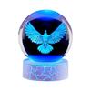 Colorful Wooden Base Crystal Ball Night Light - Creative Birthday Gift for Boys & Girls