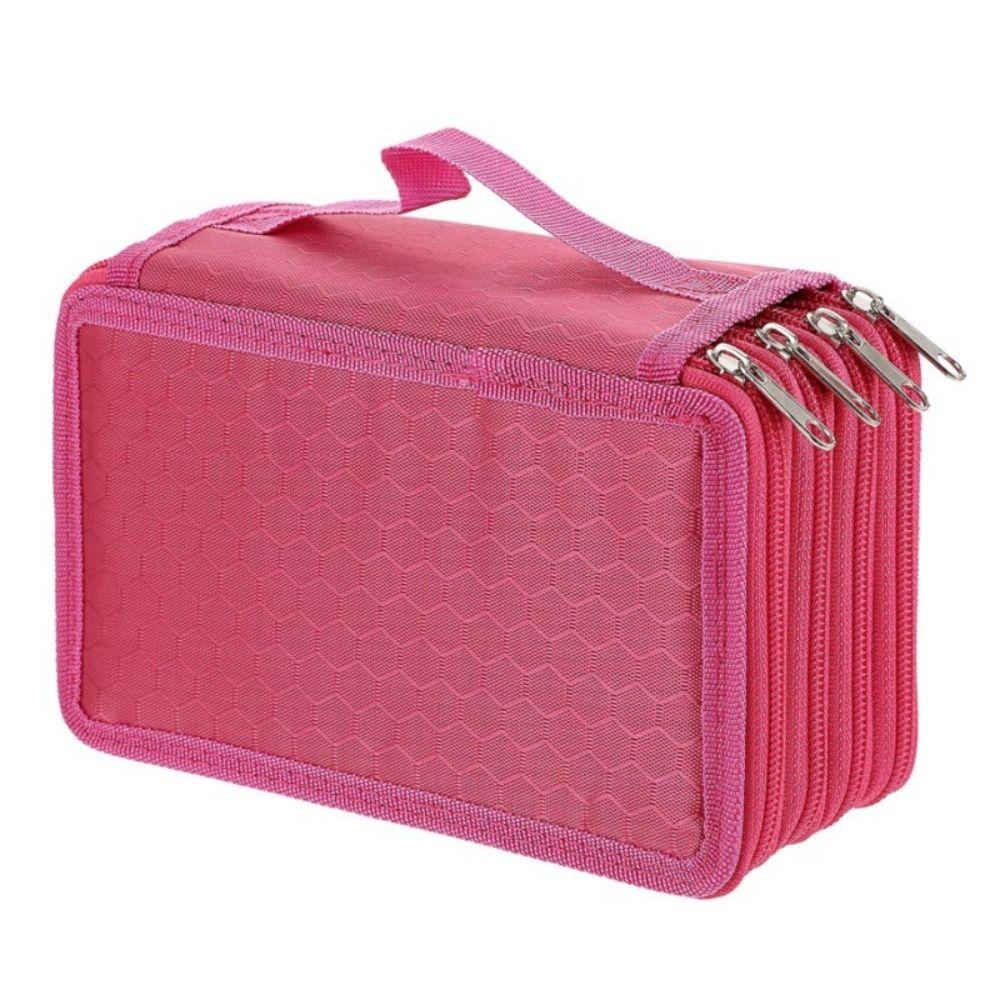 72 Holes Pencils Case Large Capacity Pen Pouch Portable School Stationery Bag  Drawing