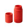 3D Printed Cotton Swab Storage Box, Mini Dustproof Spiral Cap Organizer, Honeycomb Appearance Container for Travel Cosmetic Bags Small Item