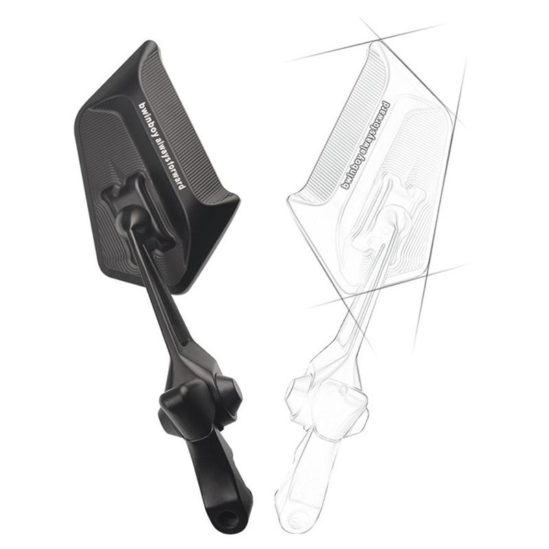 Side Mirror Street King 8 Motorcycle Rearview Mirror Non-Graded Full Alloy Side Mirror Adjustable Hd Rearview Mirror 1Pair