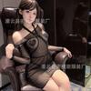 Sex underwear sexy black perspective long-sleeved hip skirt hollow rope suit queen game nightclub bar