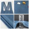 1 PIÈCE Tablier de Cuisine en Jean Lavé Épais pour la Maison Serveur de Restaurant Coiffeur Vêtement de Travail Accessoire Confortable Décontracté Durable