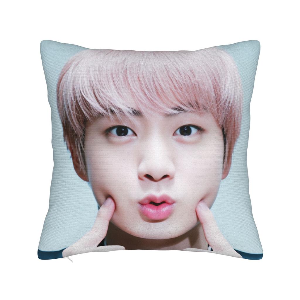 Korean Kpop Style Jinjinjin Cool Boy Pillow Case Retro Trendy Pillow Cover Comfy Pillowcases For Living Room Chair