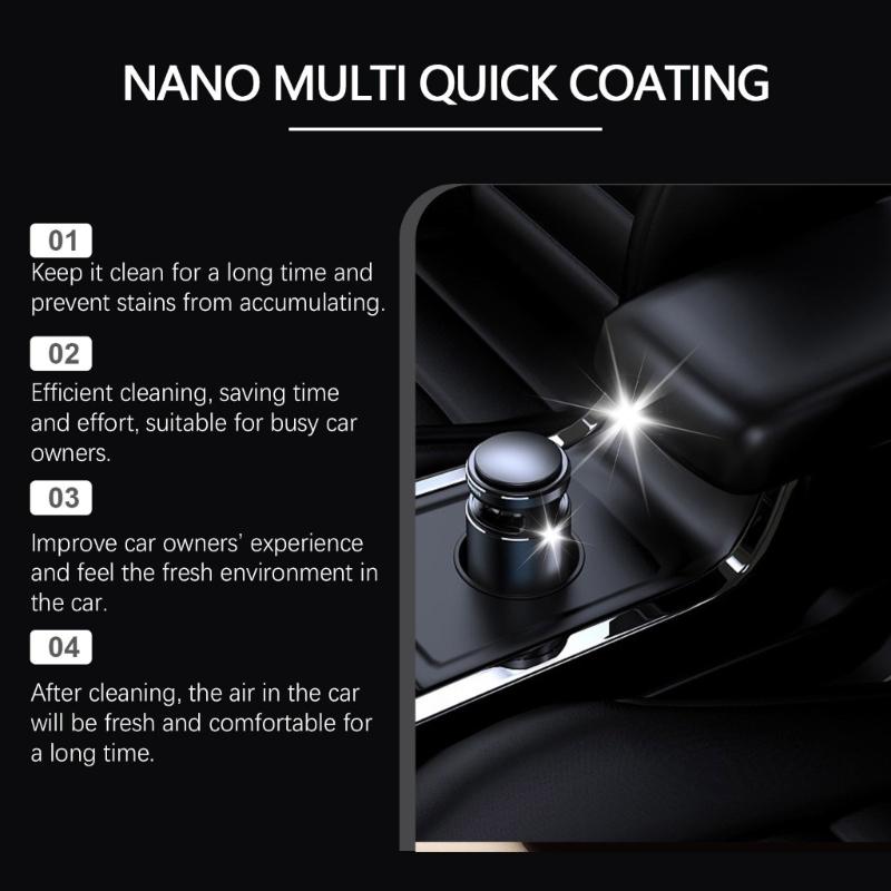 Car Upholstery & Seat Cleaner 100ml with Low Foam Formula Auto Detailing Sprays Cleaning Solution for Leather & Carpet