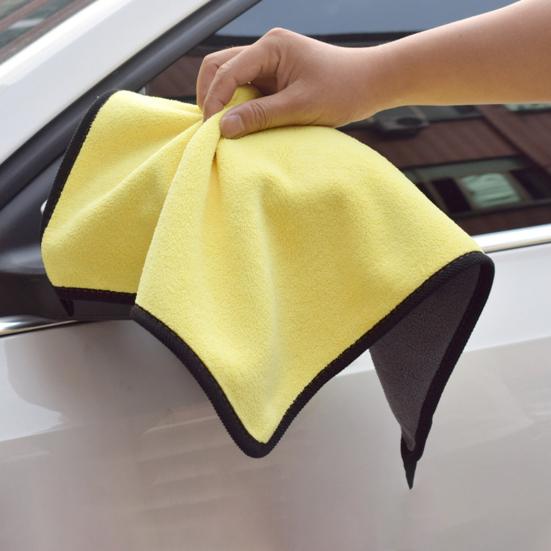 Wash Towel Good Durability Strong Water Adsorption Microfiber Double Side Cleaning Detailing Cloth for Car