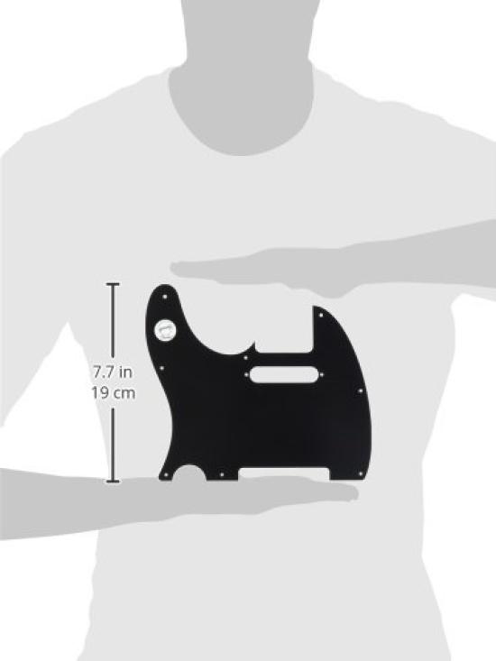 Fender Fender Pickguard MONTÁŽ TELECASTER PICKGUARDŮ ČERNÝ 8-OTVOROVÝ VÍCEVRSTVÝ
