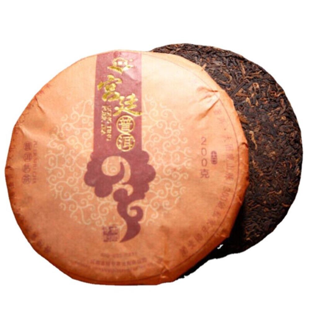 200g Yunnan Pu-erh Tea Cake Premium Ripe Chinese Black Tea Palace