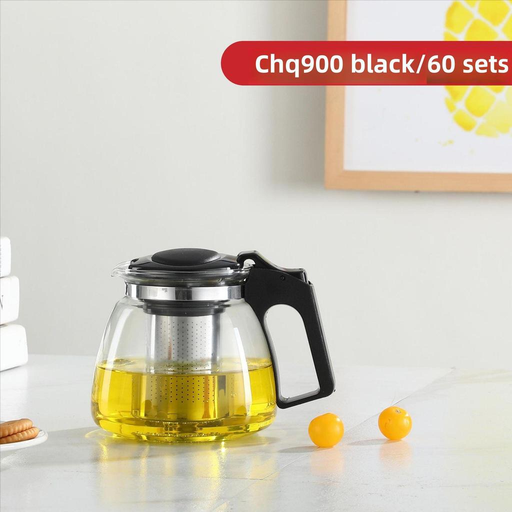 Large Capacity Heat-Resistant Glass Teapot with Filter for Kung Fu Tea