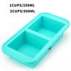 Creative 2/4/6 Grid Silicone Freezer Molds Non-toxic Fresh-keeping Meal Prep Container with Lids Wine Ice Blocks Maker Bar Pub