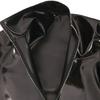 Sexy Men Pvc Glossy Shiny Long Sleeve T-Shirt Double Sided Pu Club Dance Top Smooth Elastic Stage Wear Elastic Slim Tights