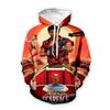 Cross Border Popular Scarface 3D Printed Long Sleeved Sweatshirt for European and American Men's Casual Hooded Sweatshirt