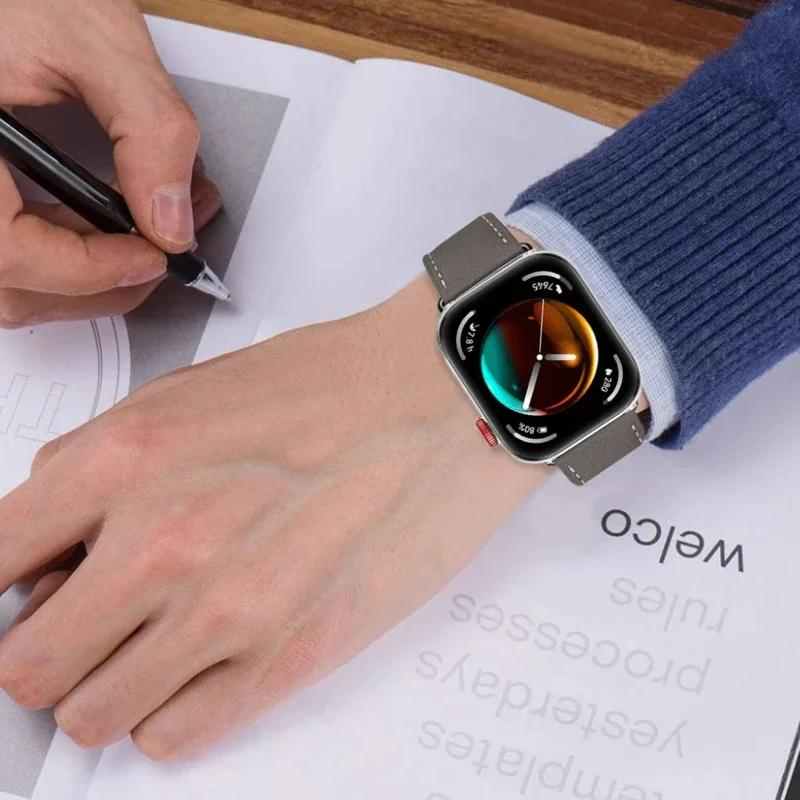 High-end Leather Strap For Huawei Watch Fit 5 Pro/4 Pro Sports Comfortable Breathable Bracelet Huawei Fit 5/4/3 Correa Accessory