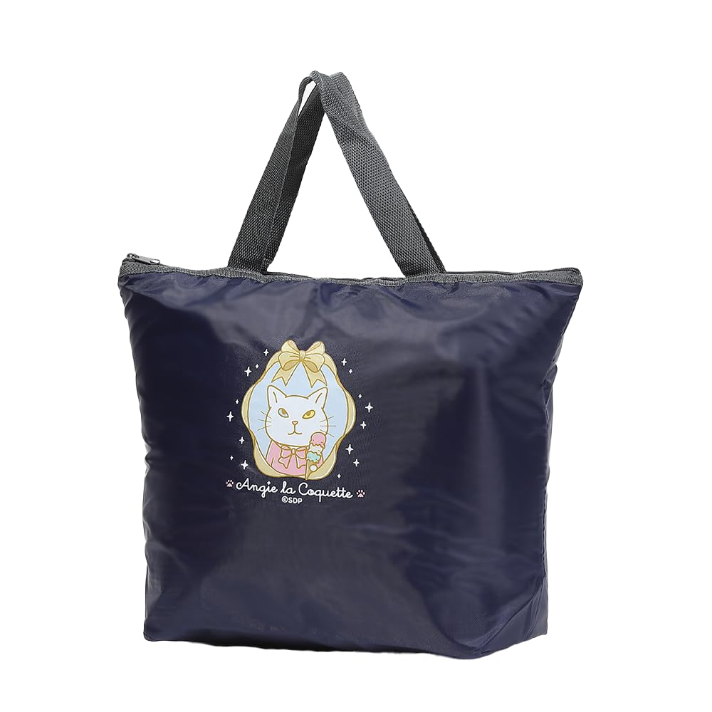 La Angie La Coquette Beautiful Angie Insulated Hot Cold Tote Cute Cat [Angie Coquette] & Bag, Navy, Character, Women's,