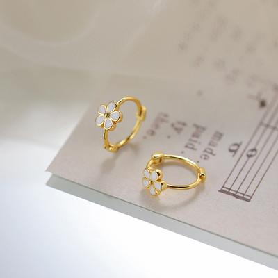 1 Pair High Quality Elegant Earrings Light Luxury Flower Ear Buckles Earrings For Women Girls Gift  Senior Jewelry