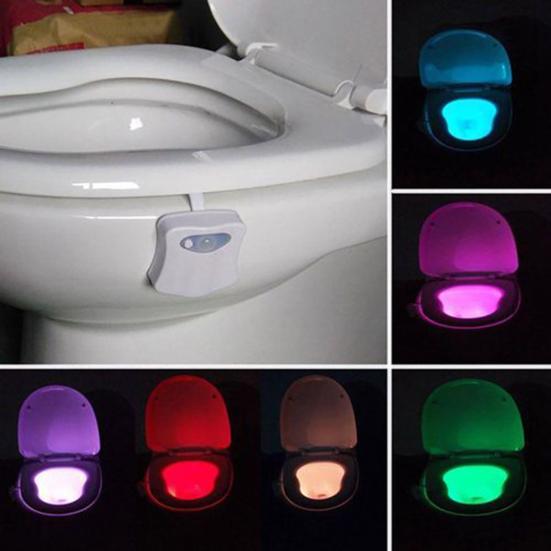 Toilet Bowl Light Energy Effective Motion Sensor 8 Colors LED