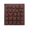 Silicone Christmas Chocolate Mold Multi-Use Candy Gummy Jelly Ice Cube Gingerbread Santa Bell Holly Shapes Reusable