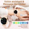 SACOSDING Fashion Smart Watch Ladies Bluetooth Call Heart Rate Blood Oxygen Women's Health Monitor Waterproof Music Sports Smartwatch For Android