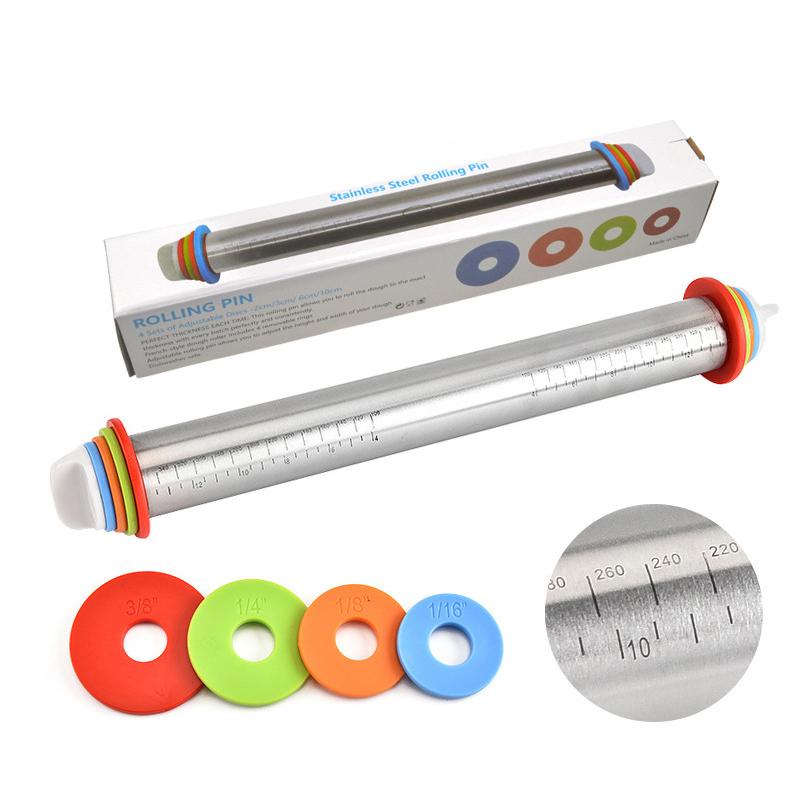 This 17 Inch Stainless Steel Rolling Pin Is Perfect For Making Pizzas Cookies And Other Baked Goods