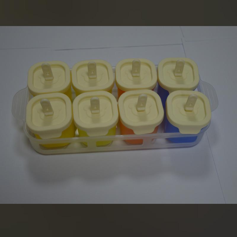 Baby food supplement box storage frozen grid silicone mold can be cooked meat mud complementary food packing box ice grid