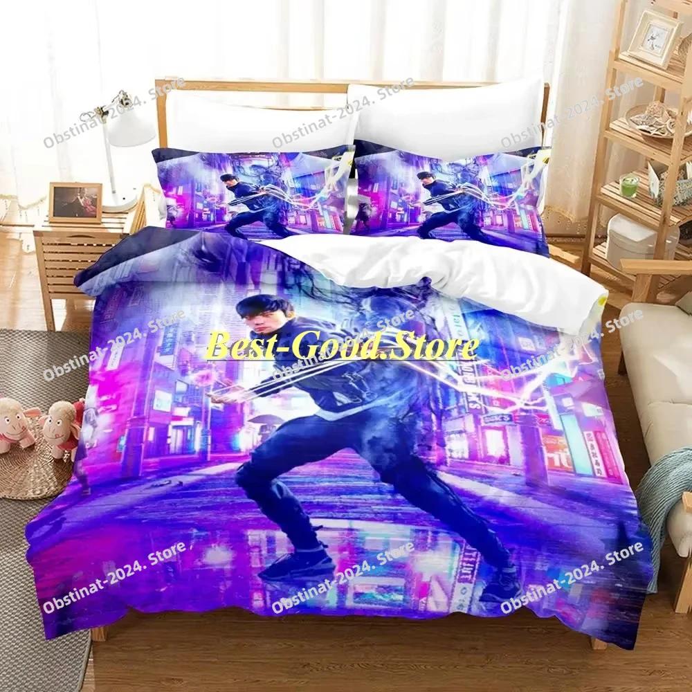 GhostwireTokyo Bedding Set Single Twin Full Queen King Size Bed Set Aldult Kid Bedroom Duvetcover Sets Anime Bed Sheet Set