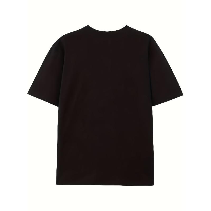 European sizes Casual Style Men'S T-Shirt Skull And Text Design for Everyday Wear And Outdoor Activities Perfect Gift for Him Back Print Boser