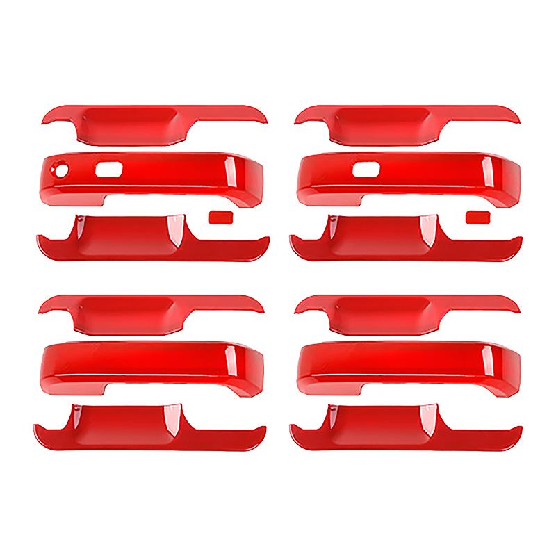 

TESIN автомобильная внешняя дверная ручка, декоративная крышка, дверная ручка, чаша, наклейки для Ford F150 2015-автомобиль красный