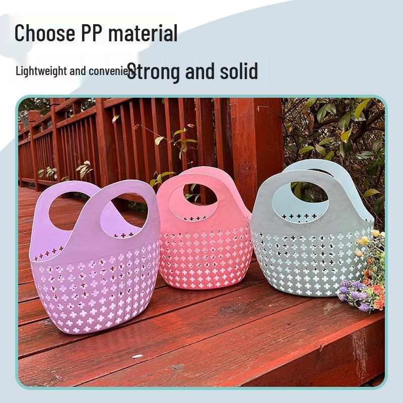 Portable Multi-functional Bathroom Storage & Shower Basket синий