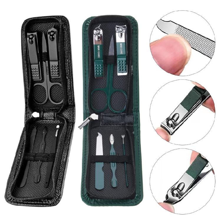 Manicure, Pedicure Kit, Nail Clippers,Professional Grooming Kit, Nail Care Tools with Travel Case,Set of 6 Pieces