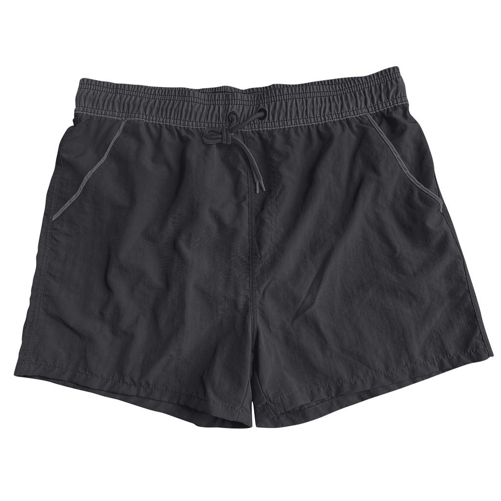 Men's Beachwear, Surfing Pants, Back Pocket Zipper, Solid Color, 3-pants, Quick Drying, Waterproof, Swimming Trunks