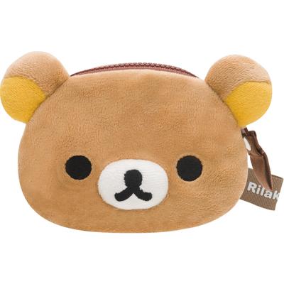 San-X Rilakkuma Plüsch-Münzbörse - Niedliches Rilakkuma-Design CK69301, Kompakte Größe H10 B14 T3cm