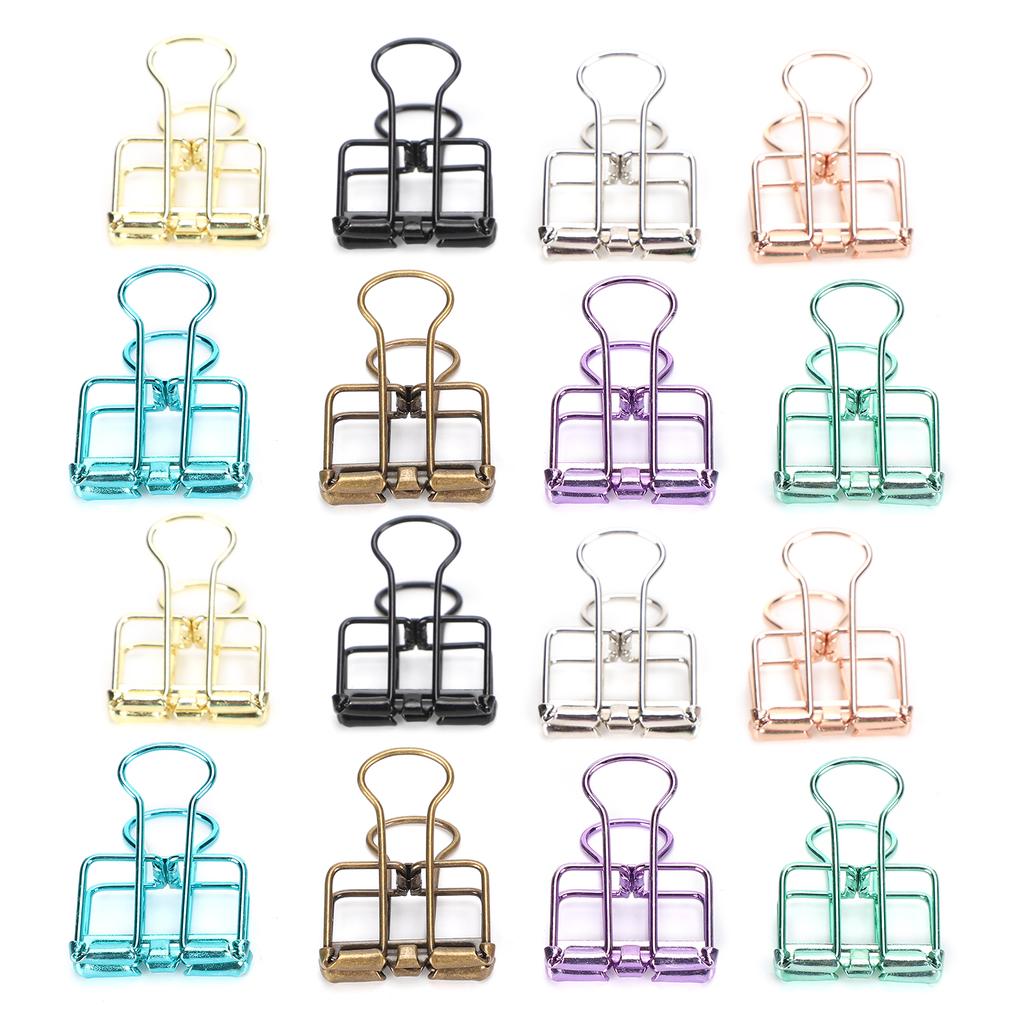 Hollow Dovetail Clip MultiColor Long Tail Binder Clips Paperclip Office Decorative Tool(S )