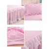 Easy To Clean Non-Slip Mattress Cover Wide Bed Skirt Elegant Princesses Bed Skirt Ruffled Bed Skirt