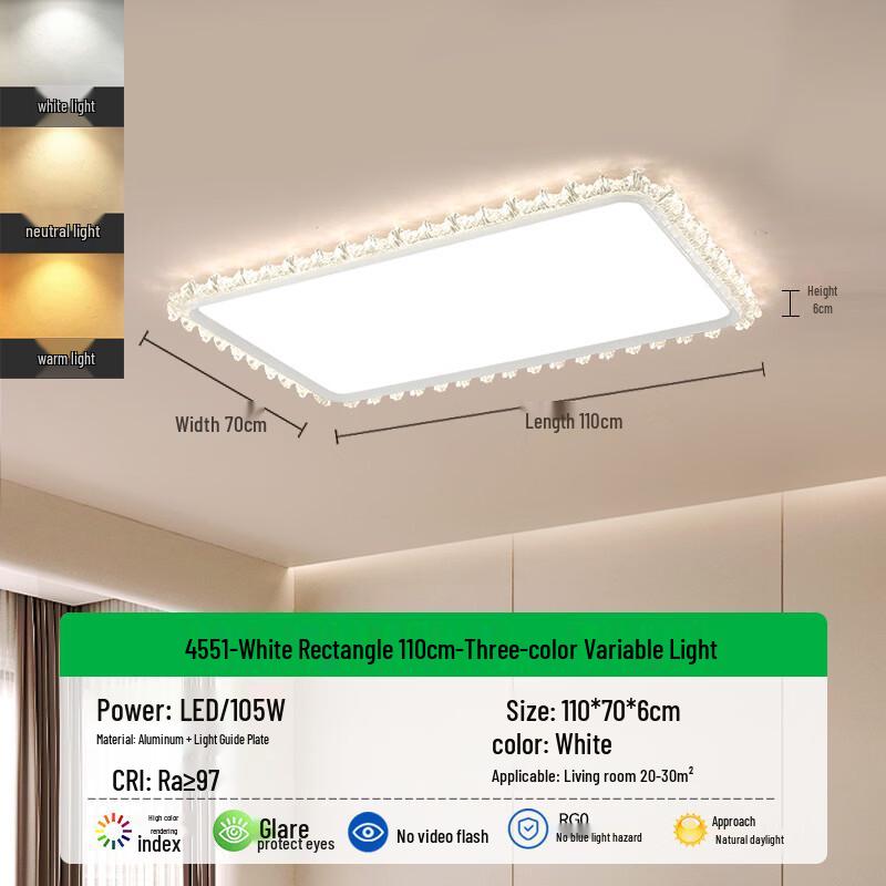 Dream Bubble LED Rectangular Ceiling Light