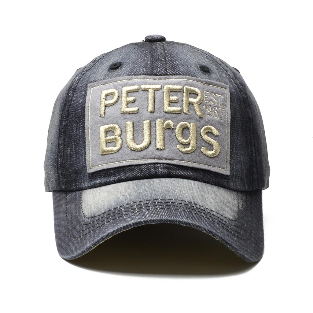 NORTHWOOD Letters Denim Baseball Cap for Men Women Sun Outdoor Baseball Hats Dad Cap