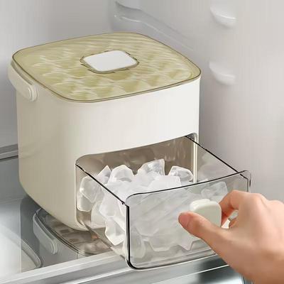 48 Grid Ice Cube Mold Reusable Refrigerator Ice Maker One-touch Easy Release Homemade Ice Cube Tray Mold Home Ice Making Tool