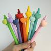 10Pcs Heart Shaped Neutral Pen Black Ink 0.7mm Forfor Wedding Party Office Stationery Colleagues Teacher Birthday Supply