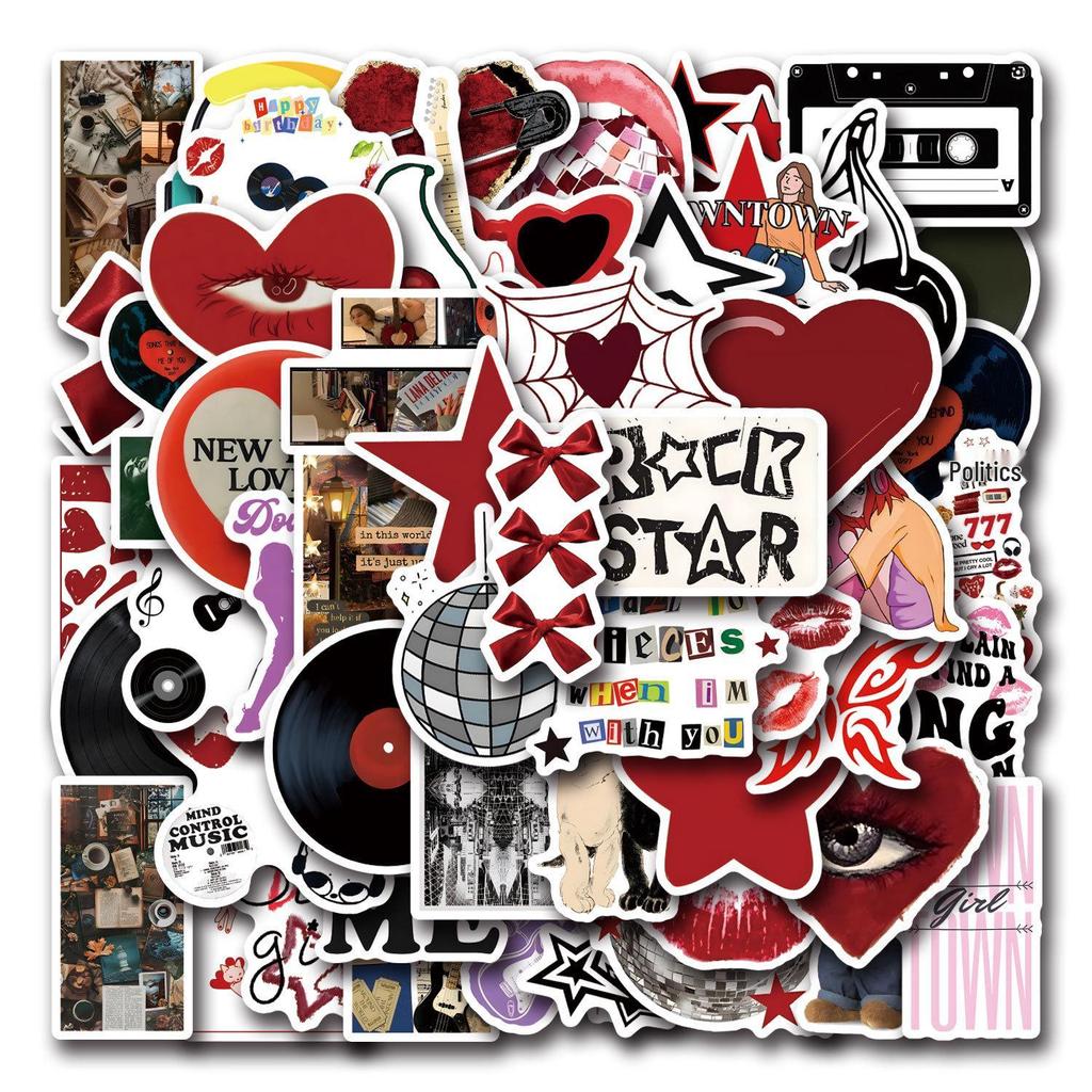 55 Y2K Graffiti Stickers for Girls - Car, Luggage & Cup Décor