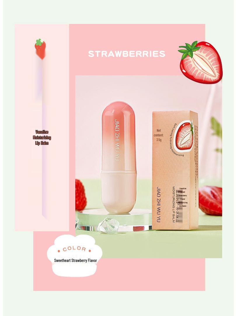 

Jiao Zhi Yu Wu Yu Vaseline Moisturizing Colorless Lip Balm & Hydrating Lip Mask, Nourishes & Reduces Lip Lines.